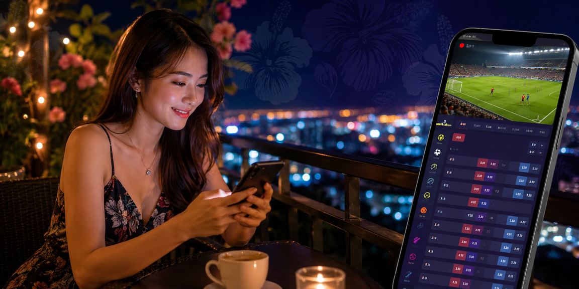 Pemain Malaysia menggunakan telefon mudah alih untuk akses permainan meja kasino langsung